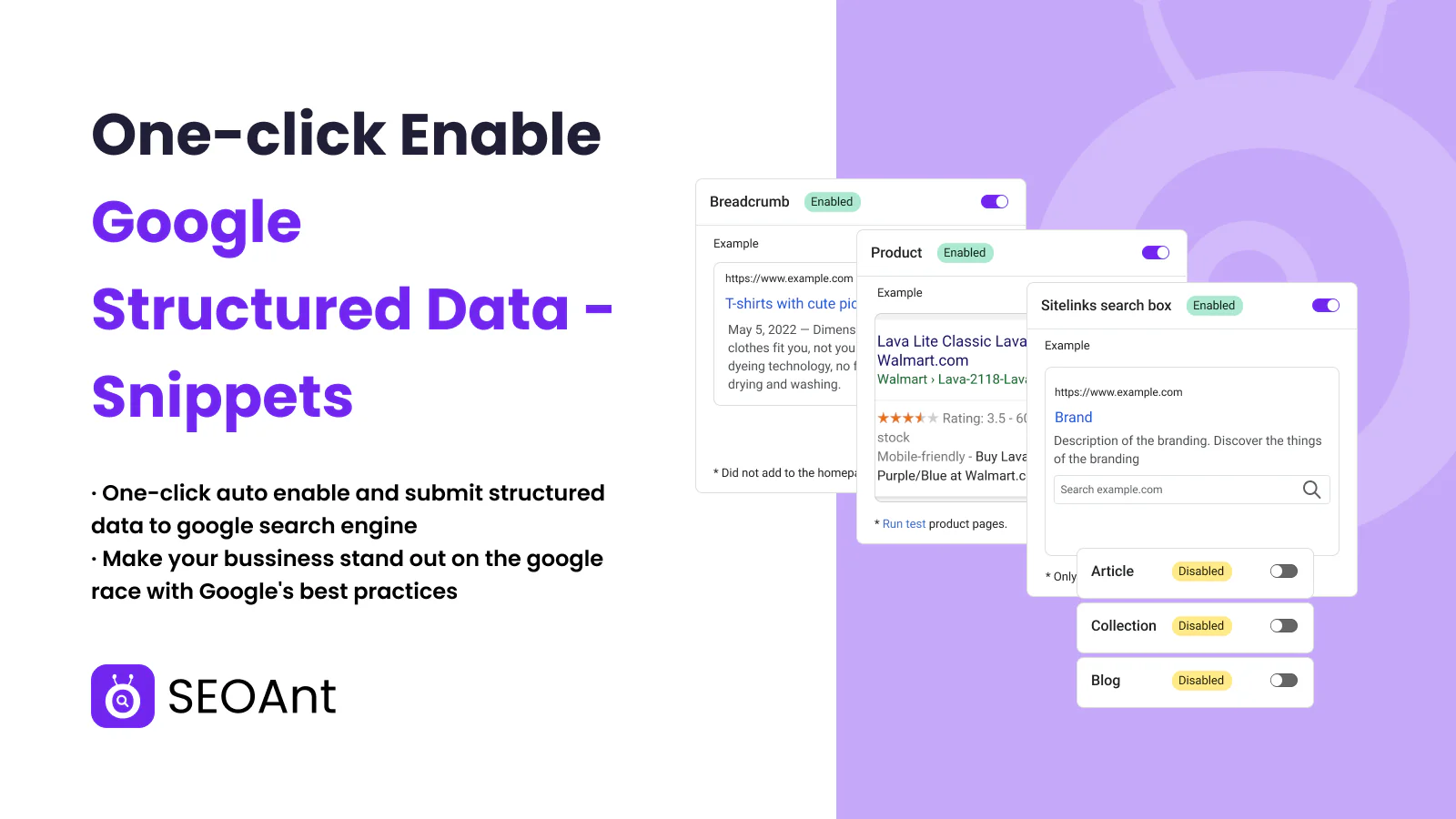 Datos estructurados de Google: fragmentos