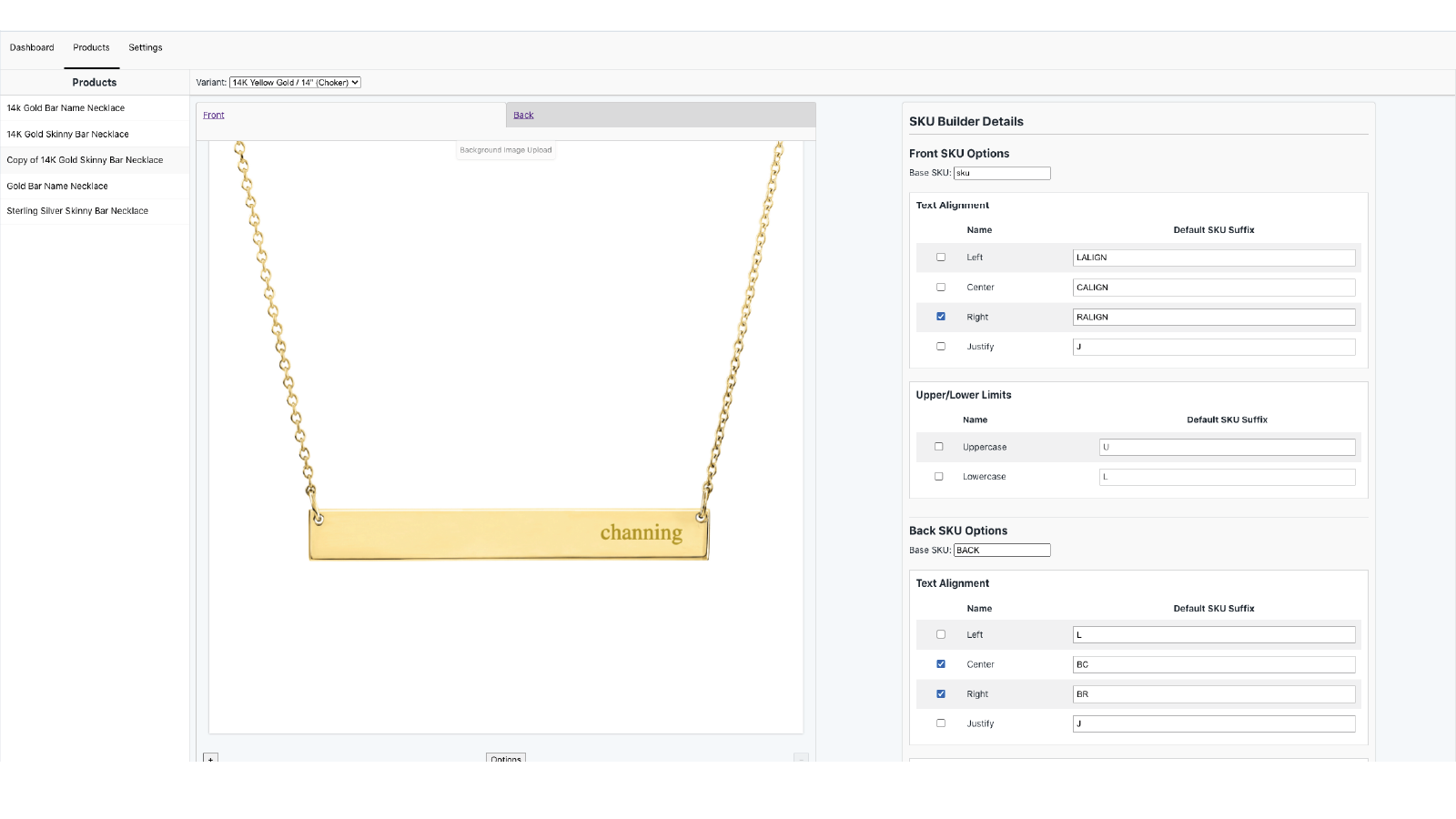 Product Front Management