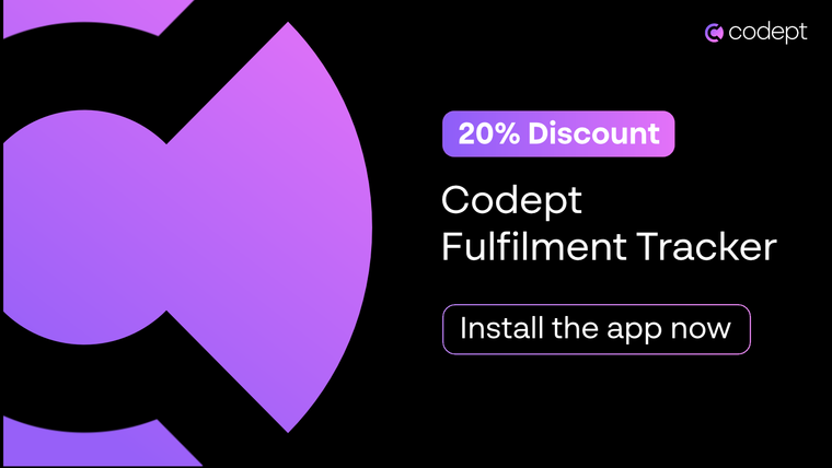 Codept Fulfilment Tracker Screenshot