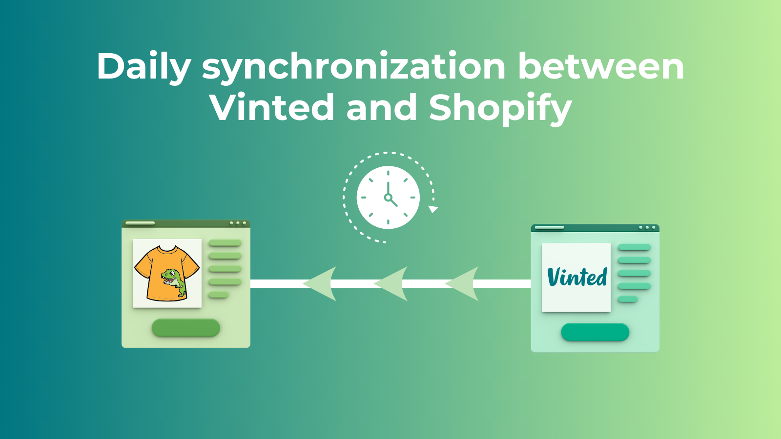 Dagelijkse synchronisatie tussen Vinted en Shopify