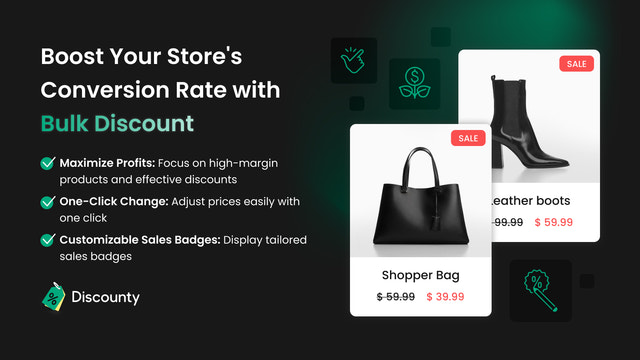 Öka din Shopify-butiks konvertering med produkt rabatt