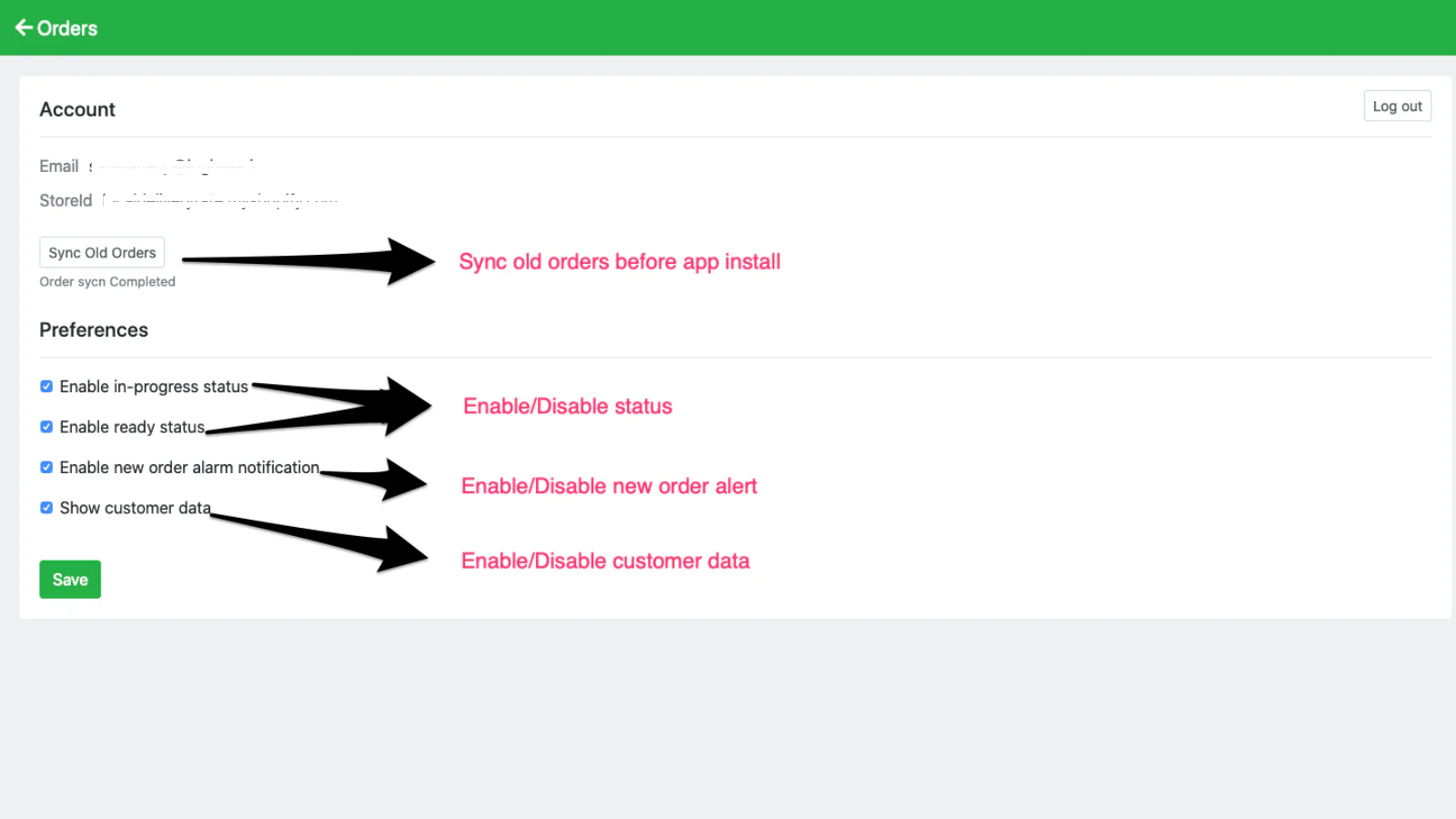 Gestion des commandes