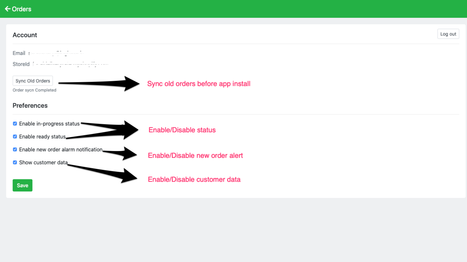 Order Management — Trackeasy Screenshot