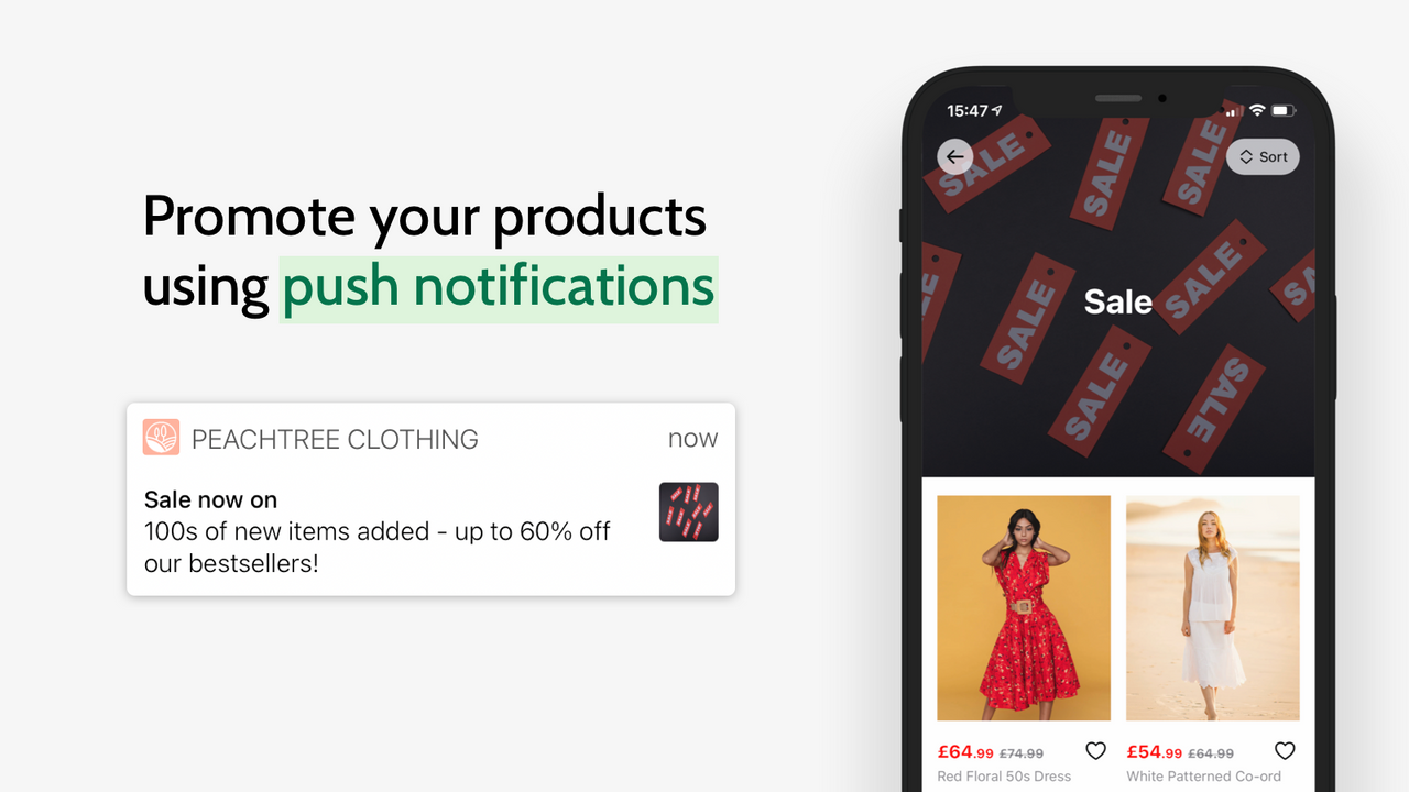 Promova seus produtos usando notificações push