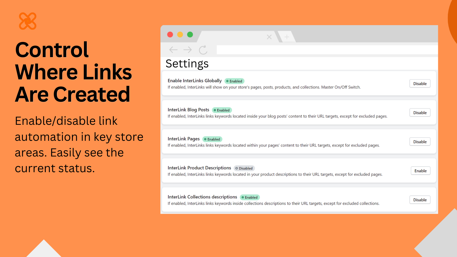 InterLinks Linking App Screenshot