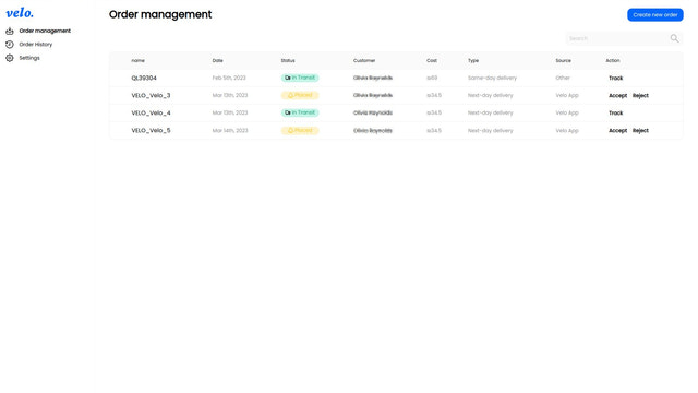 Gestion des commandes