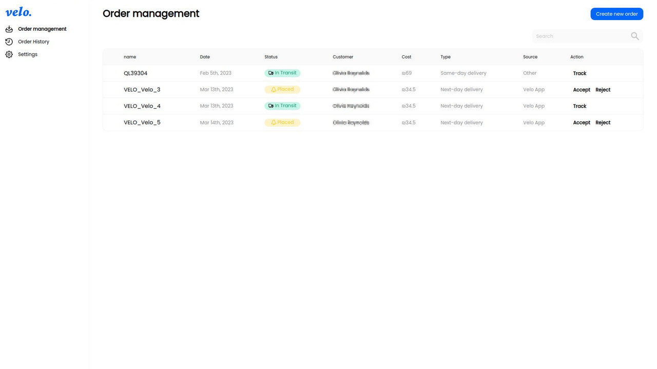 Gestion des commandes