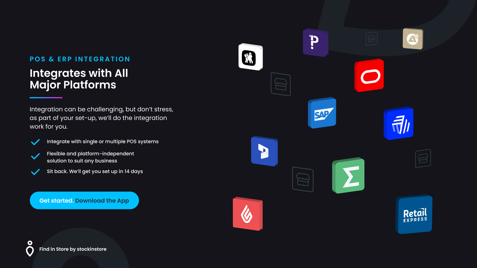 stockinstore Find in Store app integrates with major platforms
