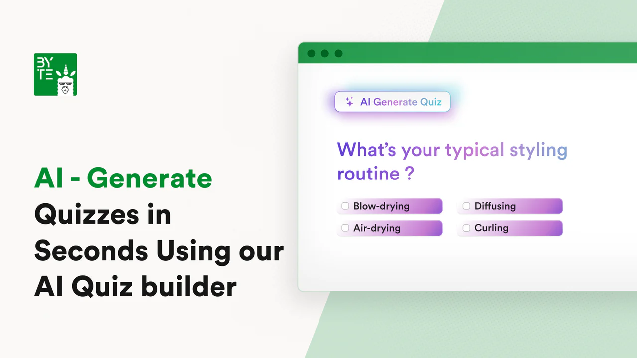 AI quiz builder, templates & design assistance to launch quick.