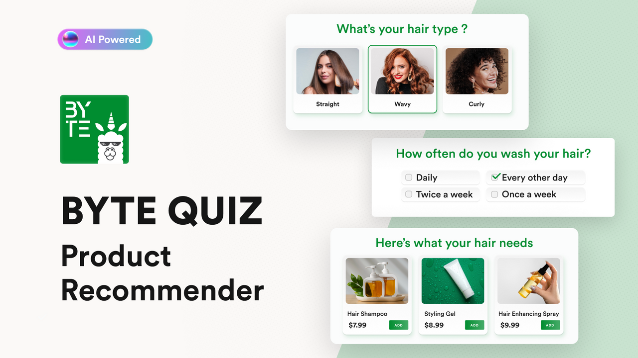 AI Product Recommender Quiz