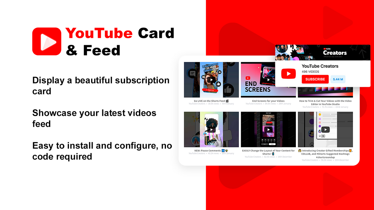 LCD | YouTube Card & Feed Screenshot