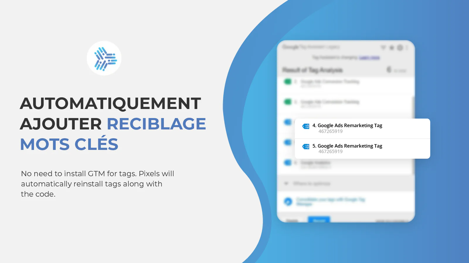 Automatically adding retargeting tags