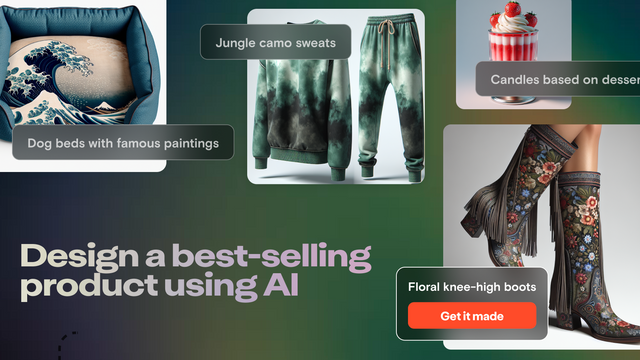 Diseña un producto más vendido usando IA