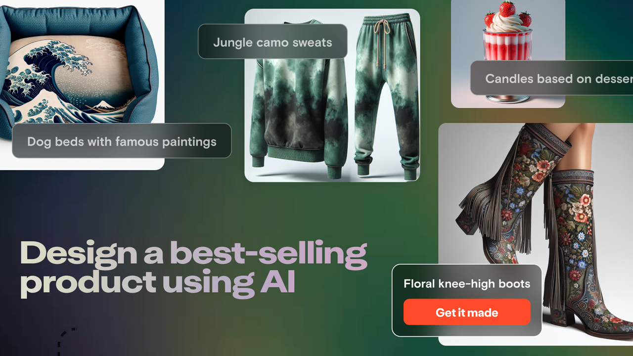 Design a best-selling product using AI