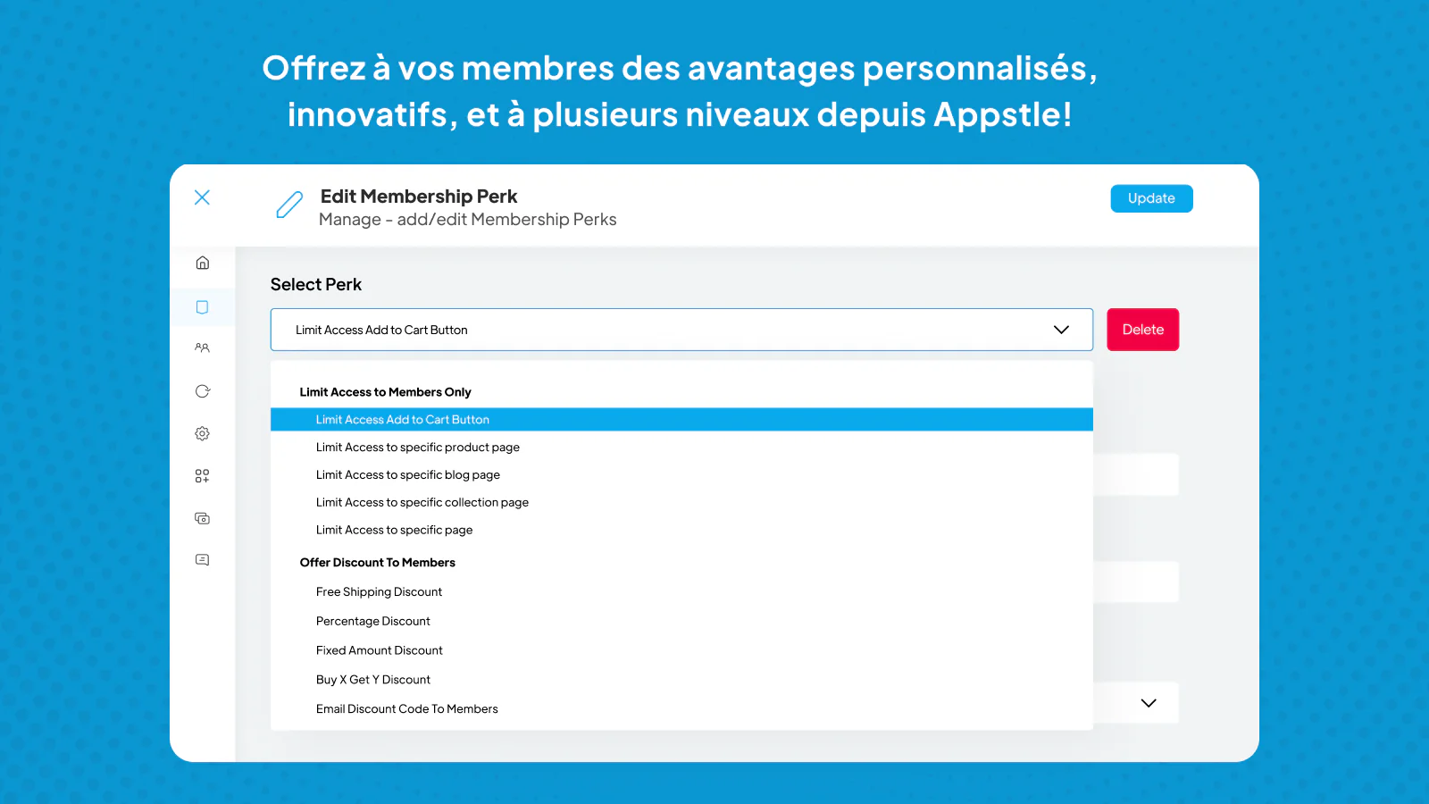 Avantages membres innovatifs