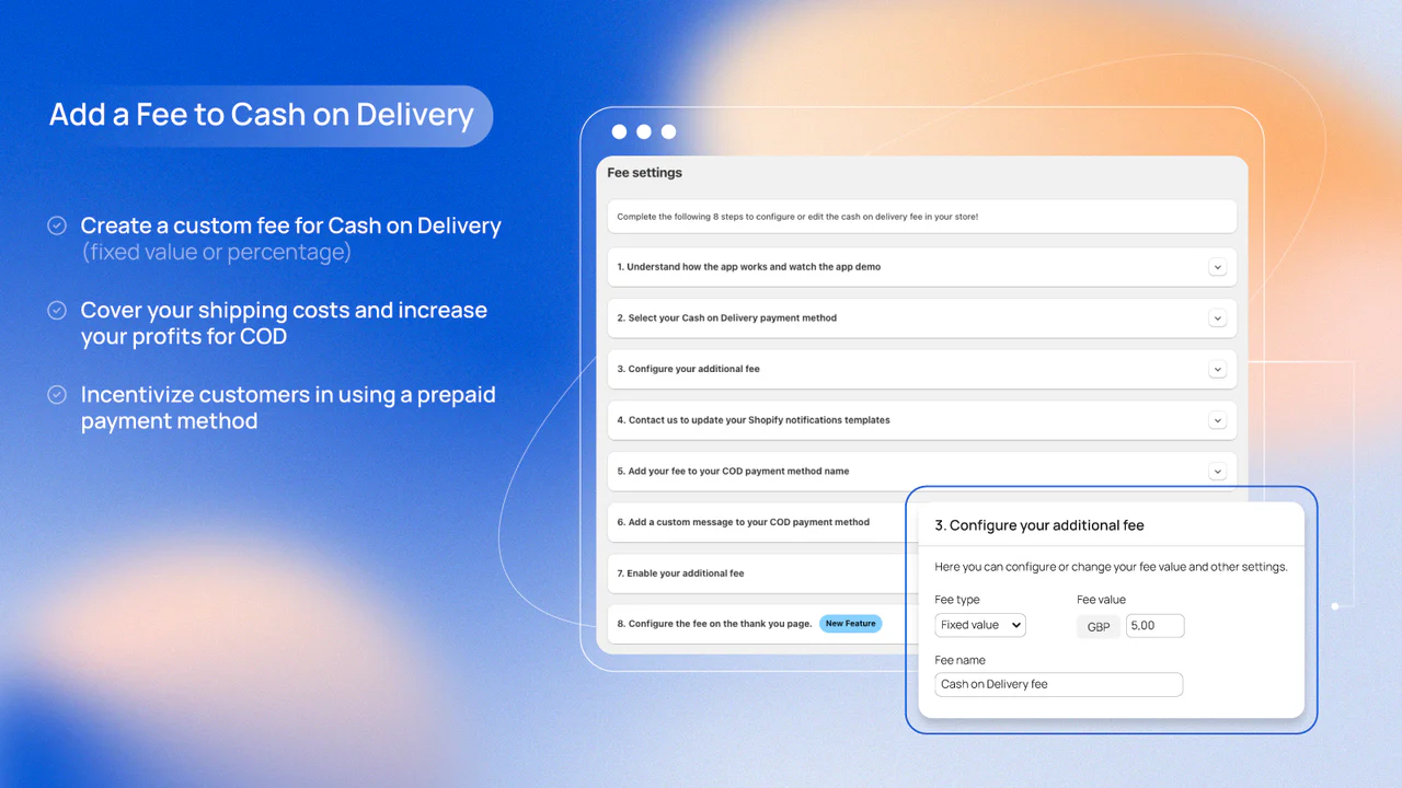 Add a Fee to Your Cash On Delivery Orders
