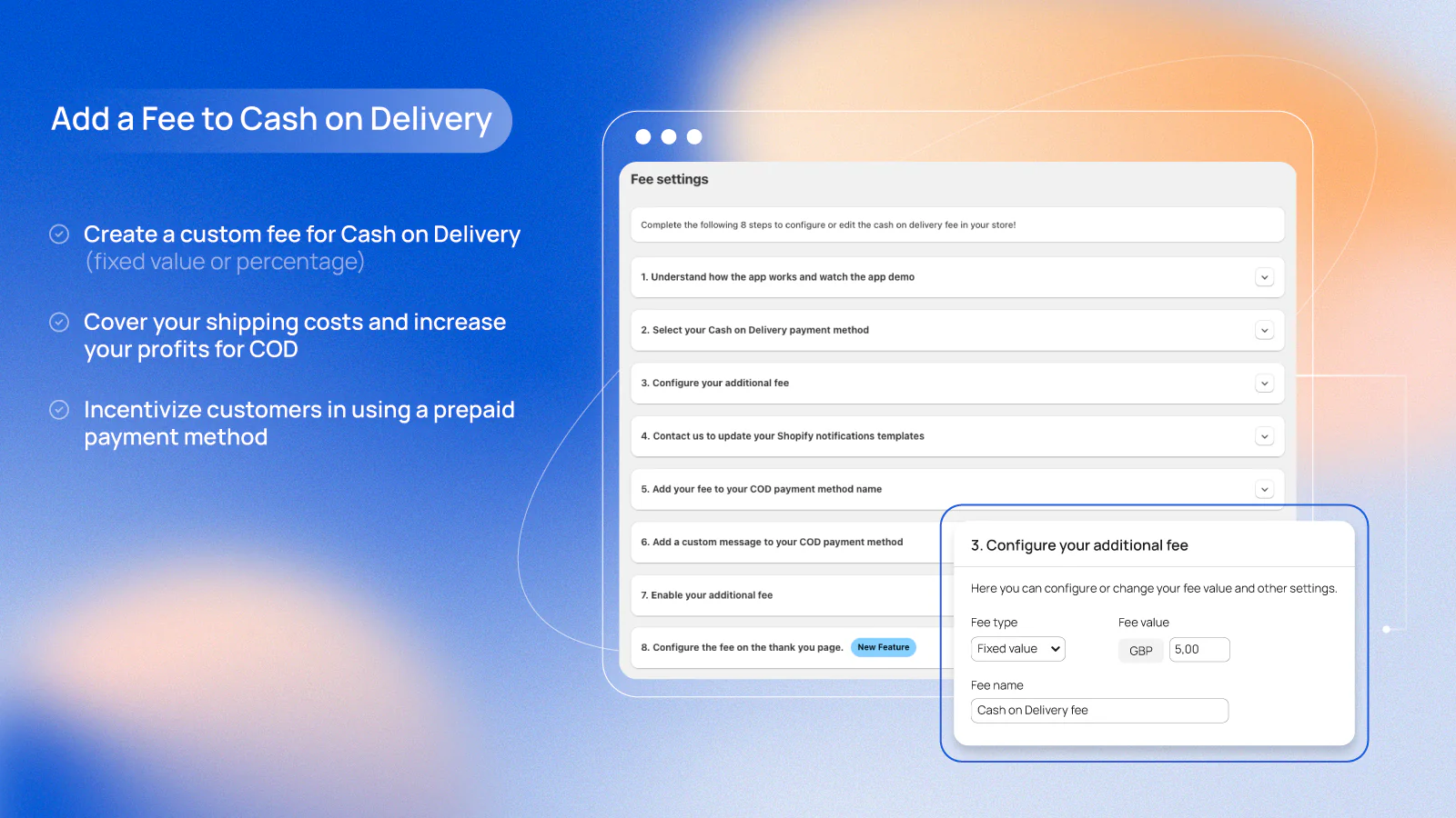 Add a Fee to Your Cash On Delivery Orders