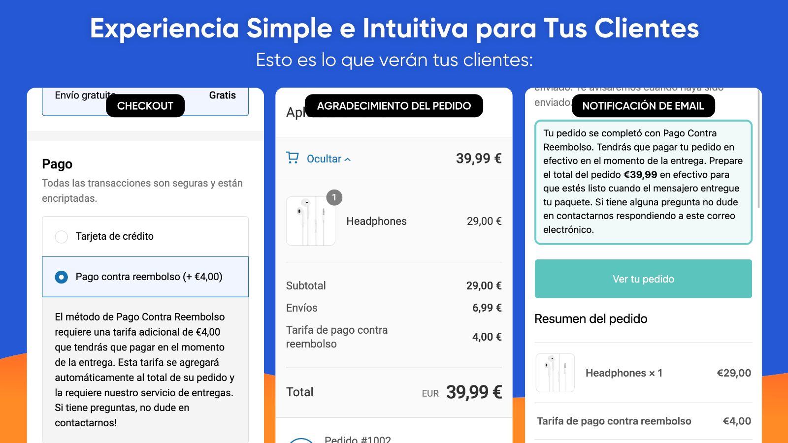 Tasa de pago contra reembolso