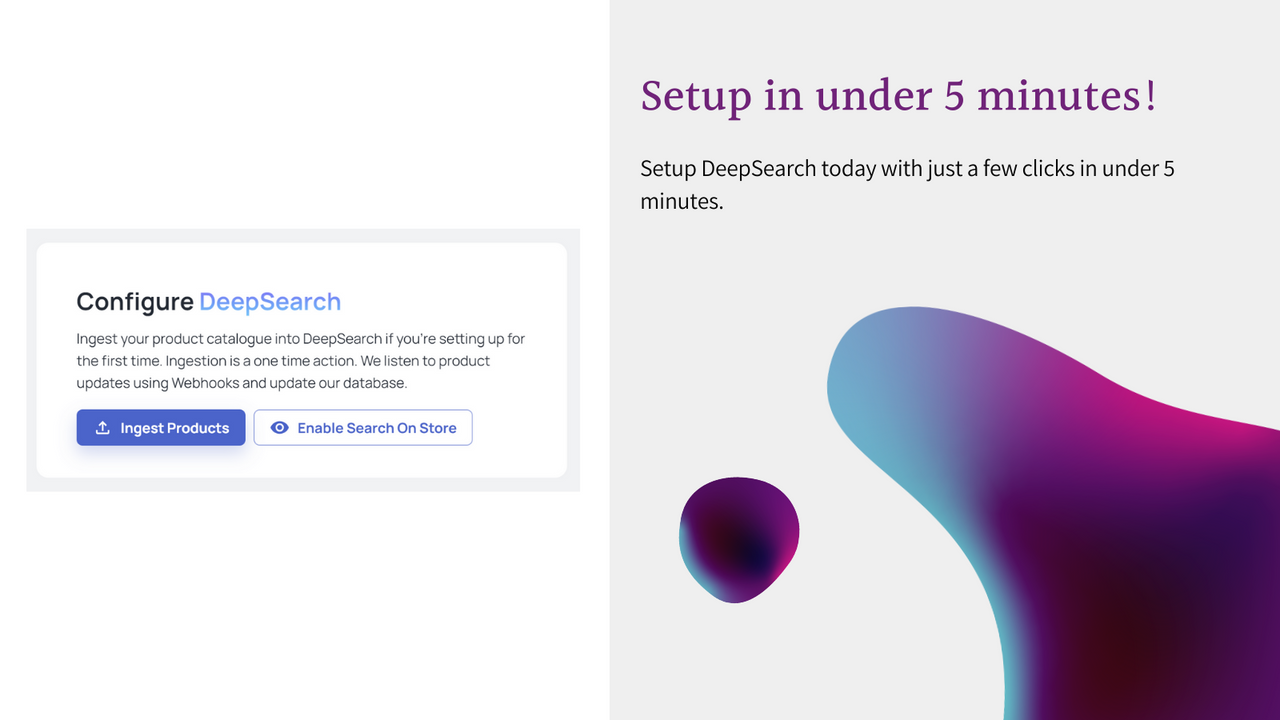 ¡Configuración en menos de 5 minutos!