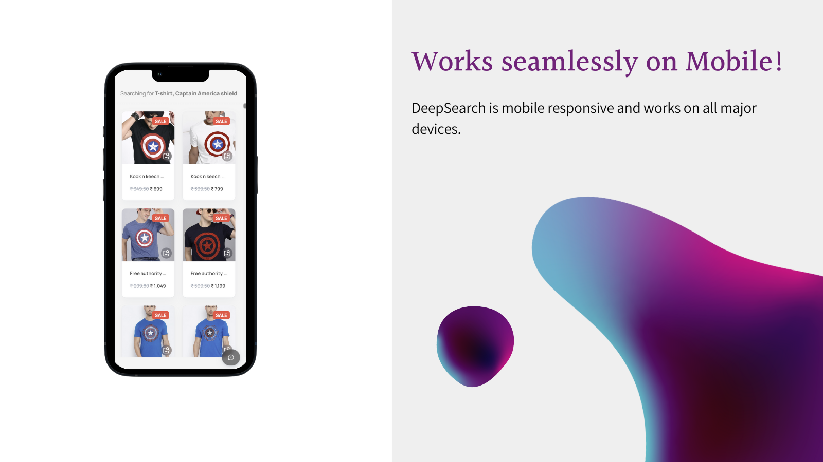 DeepSearch est adapté aux mobiles