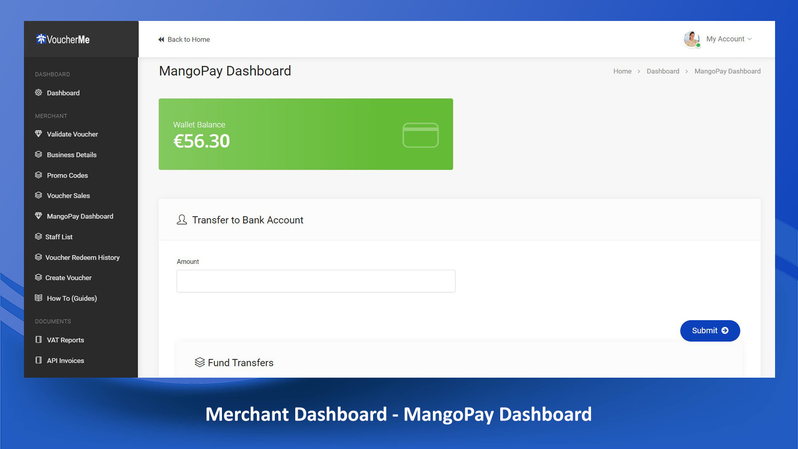 Merchant Dashboard - MangoPay Dashboard