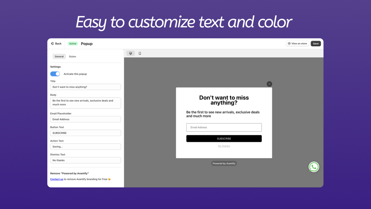 popup-fácil-de-personalizar-texto-y-color