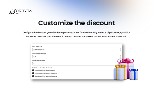 Create a customized discount for your customers