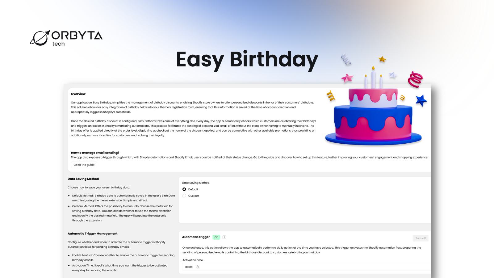 Easy Birthday: automatisk promoverende emails med bare et par klik