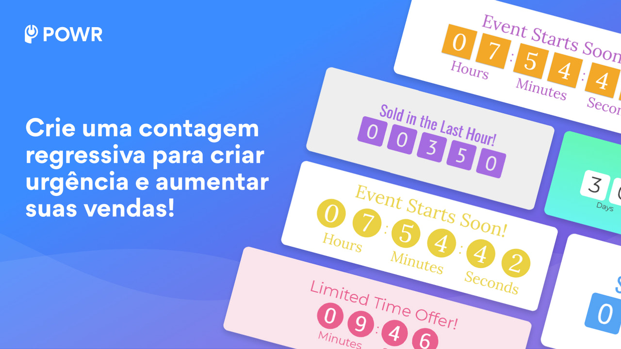 Crie urgência e aumente as vendas com uma contagem regressiva!