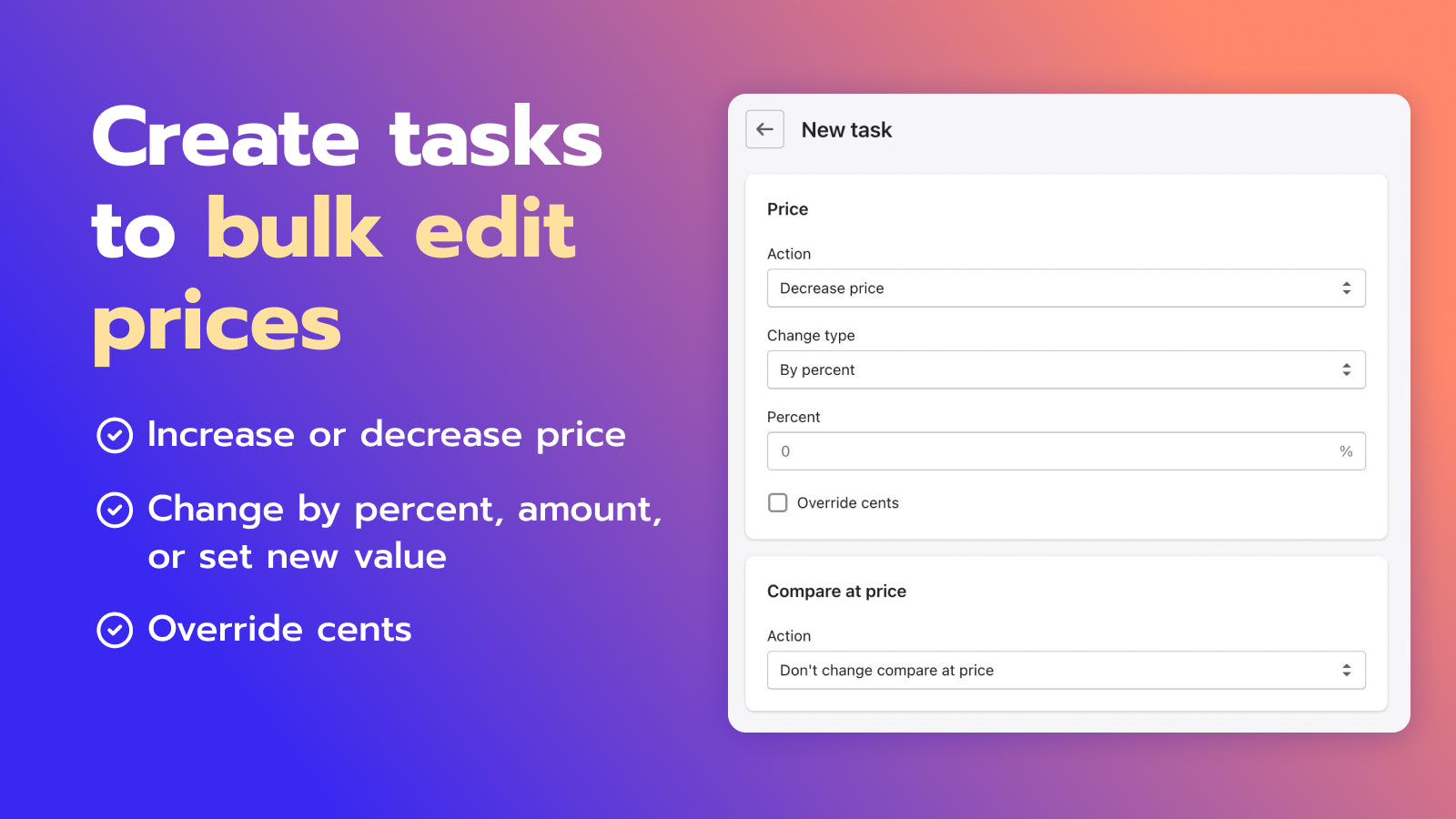 Bulk Price Editor - Manage price changes and scheduled sales in one app'