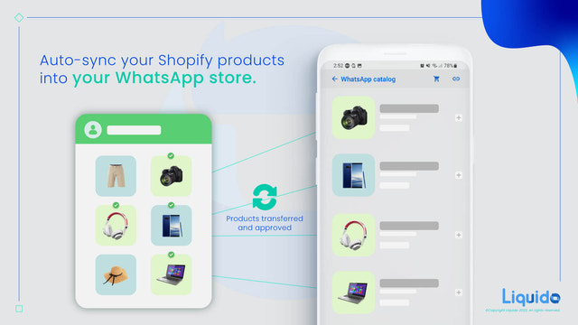 Auto-sync your products to WhatsApp store