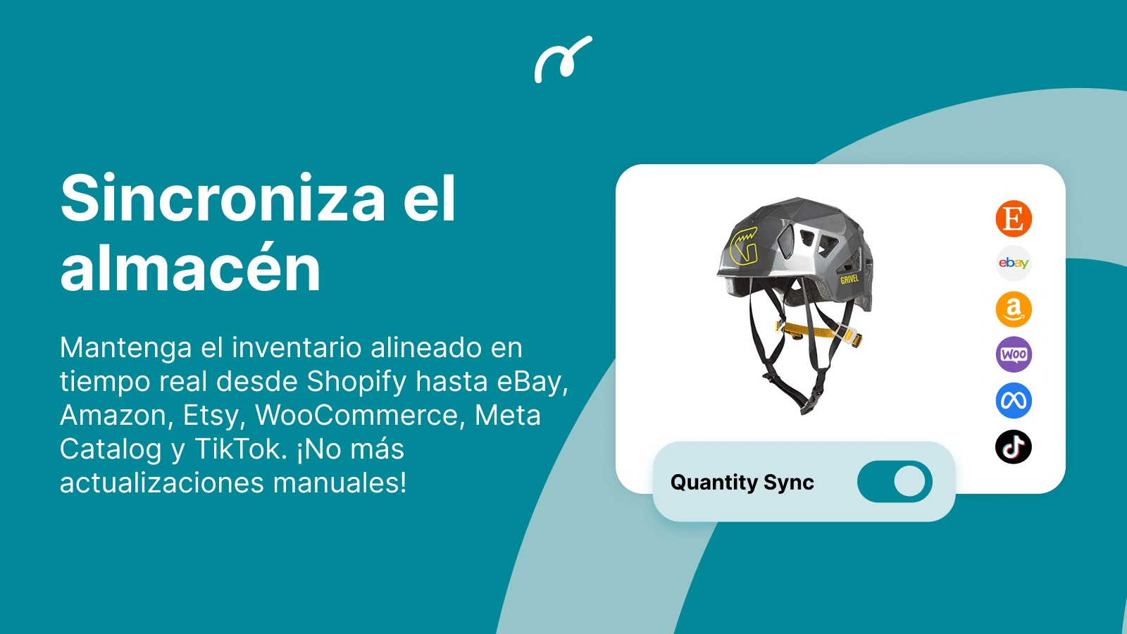 Sincronizas el almacén de eBay, Amazon, Etsy, Meta, WooCommerce