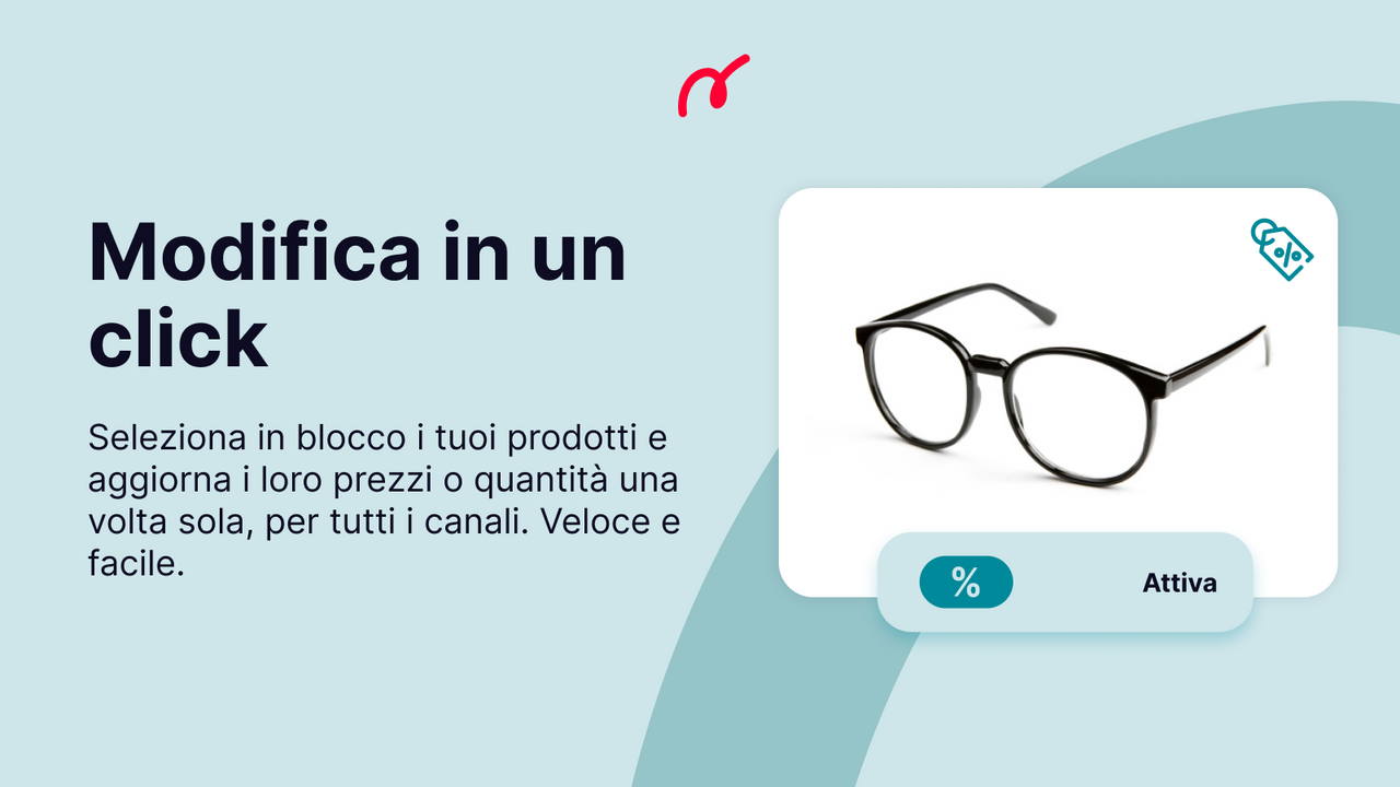 Seleziona in blocco i tuoi prodotti e aggiorna prezzi e quantità