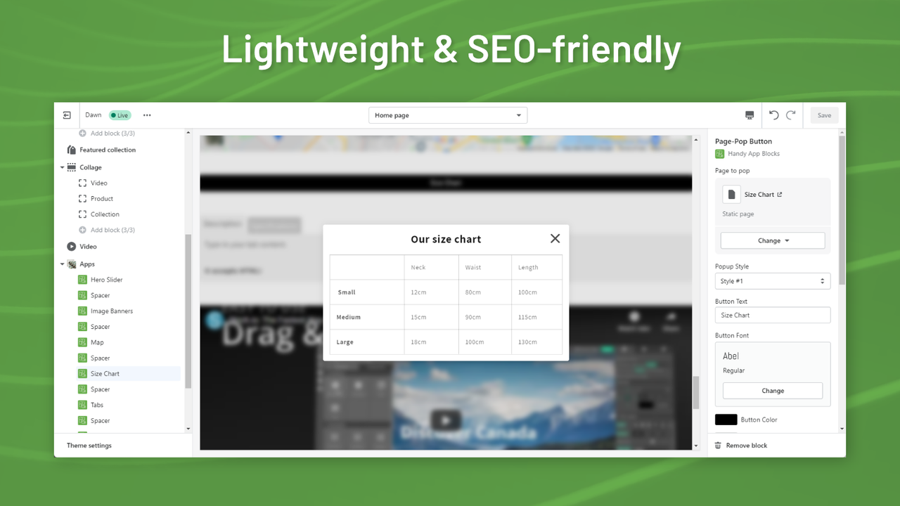 Lightweight & SEO-friendly