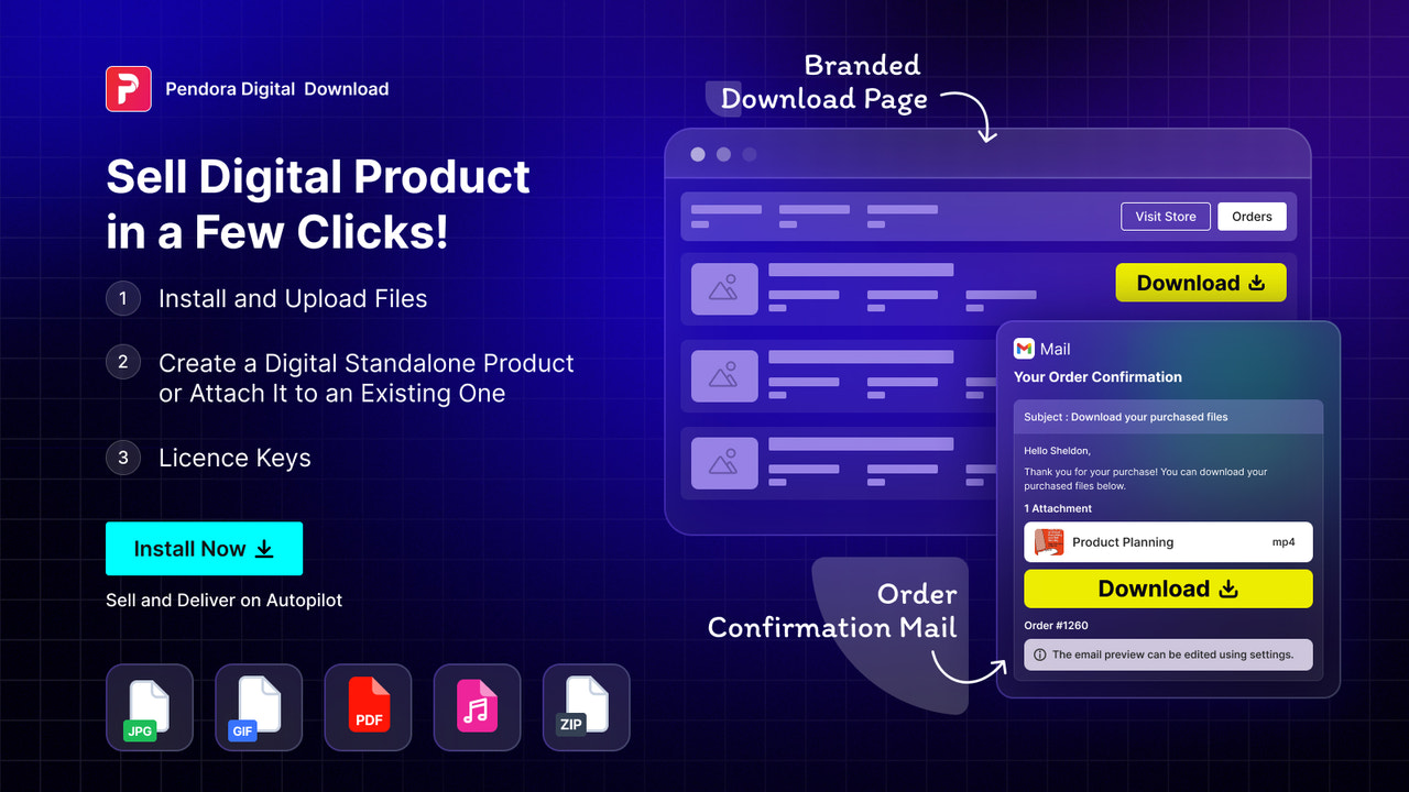 Sell Digital Product in a Few Clicks