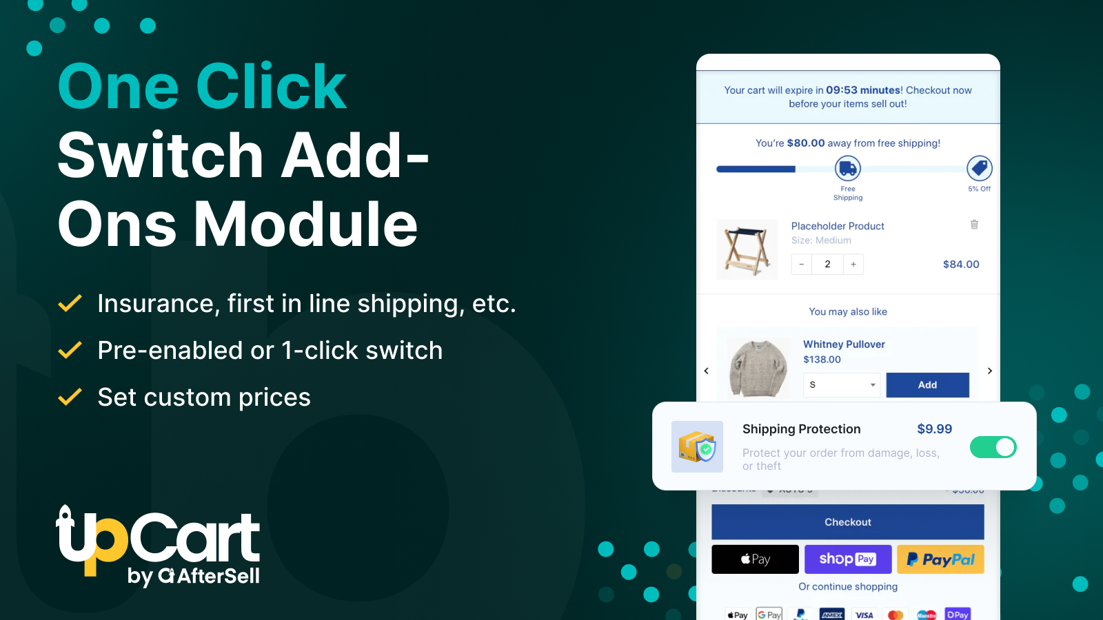 UpCart—Cart Drawer Cart Upsell Screenshot