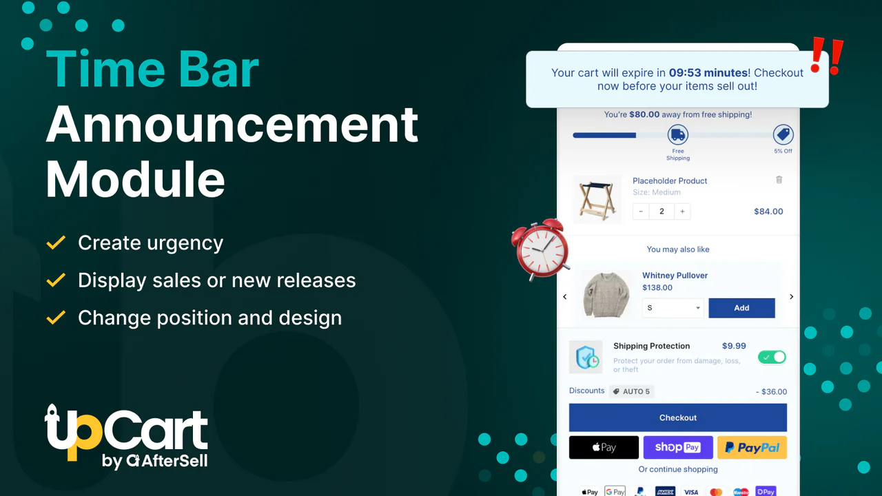 Time Bar Announcement Module