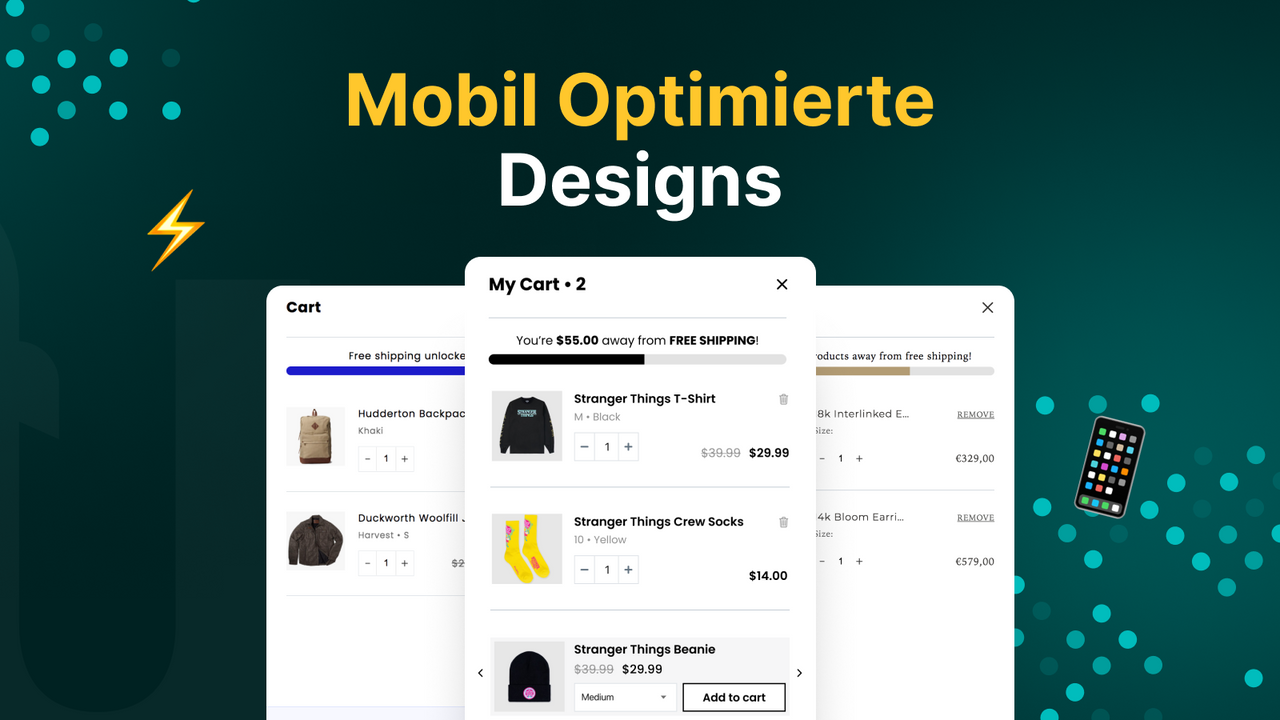 Mobil Optimierte Designs