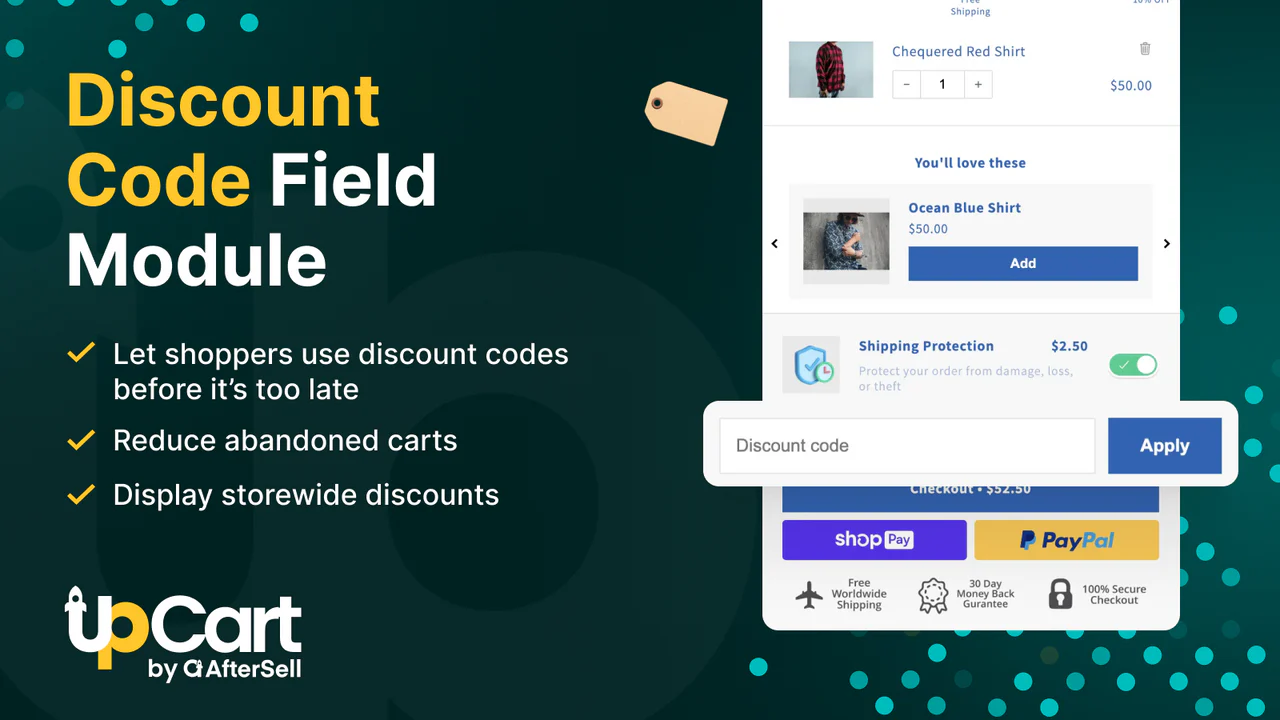 Discount Code Field Modul