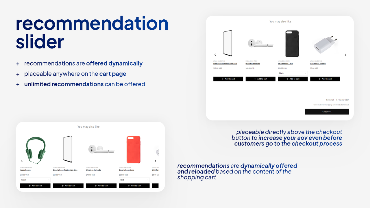 Slider de recommandation