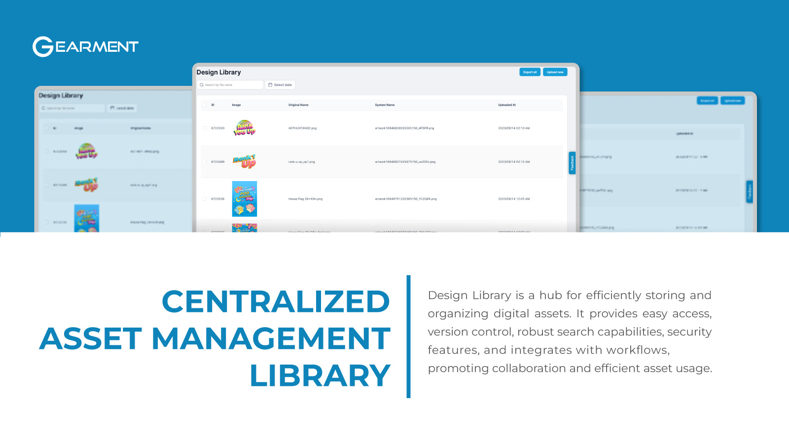 Zentralisierte Asset-Management-Bibliothek