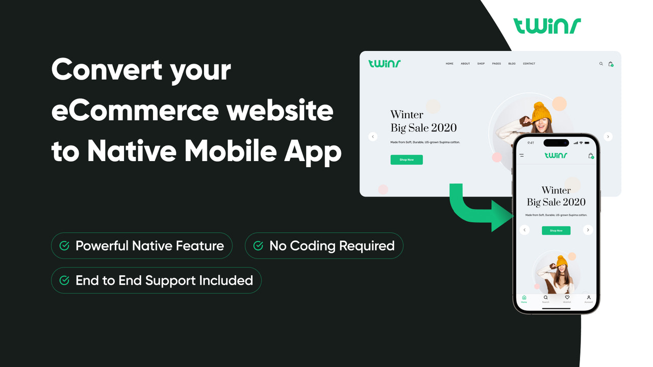 Twinr ‑ Mobile App Builder Screenshot
