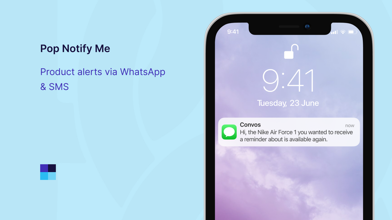 Pop Notify Me: Alertas de productos vía WhatsApp y SMS