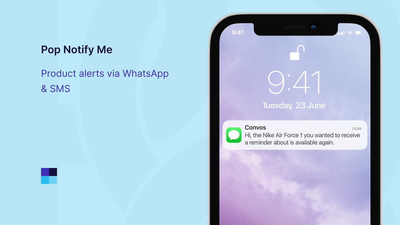 Pop Notify Me: WhatsApp & SMS Screenshot