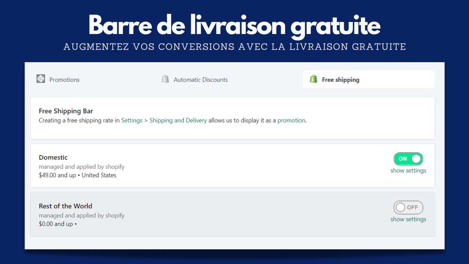 Livraison gratuite