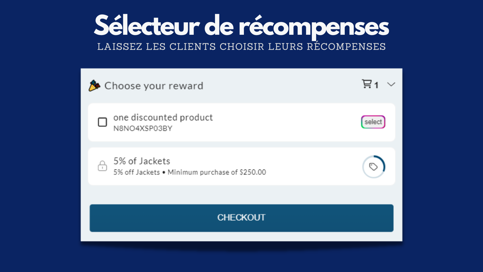 Sélecteur de récompenses