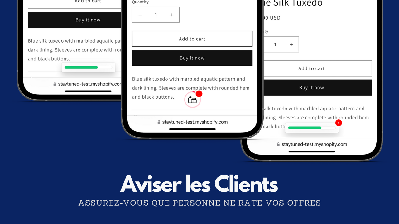 notifier les clients des rabais