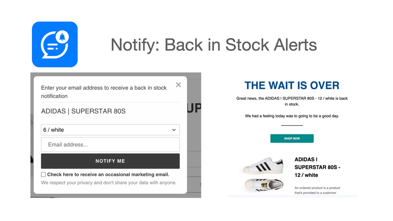 Notifi: Back in Stock Alerts Screenshot