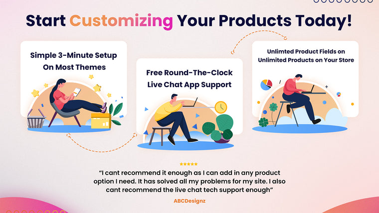 Product Options & Customizer Screenshot