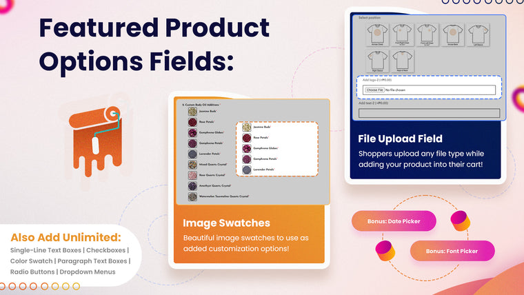 Product Options & Customizer Screenshot